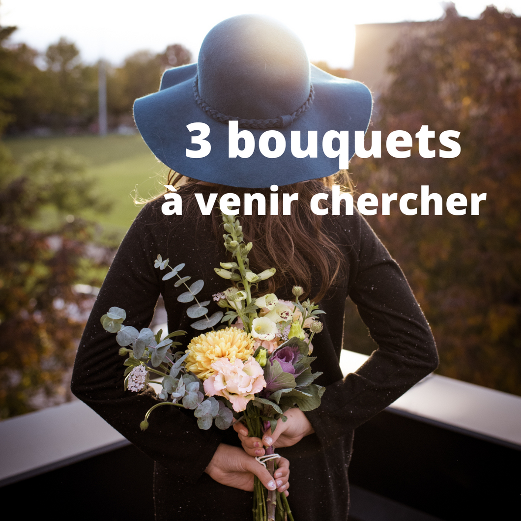 3 bouquets subscription without delivery